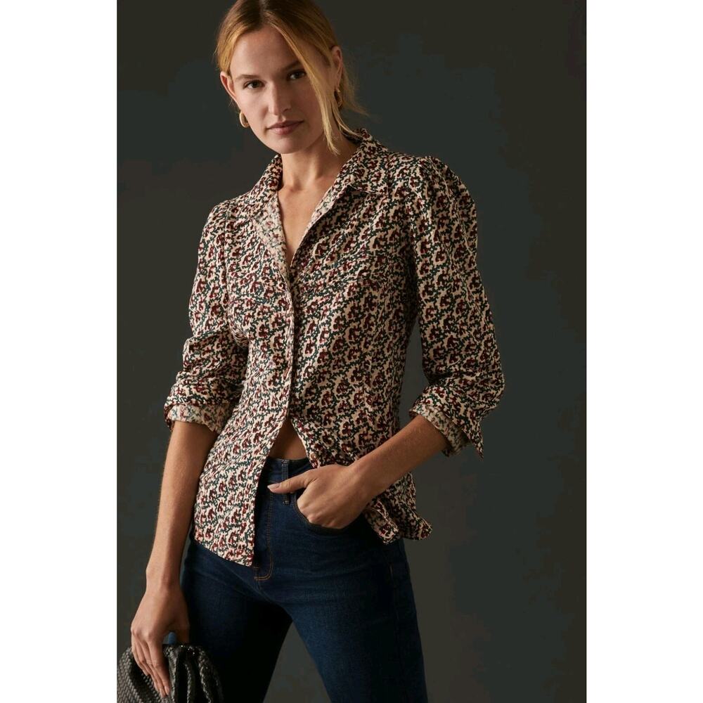 Pilcro Anthropologie Western Button Down Shirt